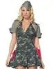 Bar Europeu e Americano Camuflagem Slim-Fit Conjunto de Vestido Roupa Esportiva Feminina Roupa de Exterior Feminina Soldado Feminina Sexy Festa Dj