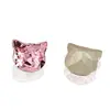 Dongzhou Cristal 8mm Cabeça de Gato Alta Qualidade K9 Super Brilhante Pedras de Strass para Nail Art Gato da Sorte Estilo Francês Celebridade da Internet Decorações de Strass para Nail Art