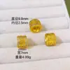 Mismo Estilo que la Tienda Dorada, Arena Brillante Incrustada de Diamantes, Colgante Cilindro del Dios de la Riqueza Dorado y Amarillo, Diseño de Grabado de Moneda de Cobre, Colgante para Mujer de Alta Retención del Color