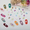 Chica Celebrante Cibernética Color Fondo Plano Diamante Caído Accesorios para Uñas Super Flash Vidrio Multicorte Diamante Cristalino Accesorios para Arte de Uñas