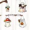 Atrapasol Halloween Nuevo Producto Transfronterizo Fantasma Lindo Acrílico Fantasma 2D Decoración Colgante para Ventana de Jardín Decoración del Hogar