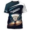 Padrão de Badminton Impressão 3D Transfronteiriça Nova Camiseta Casual de Manga Curta Masculina Venda Direta da Fábrica Exportação Fornecimento Atacado