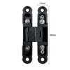 Porta de Armário 18mm Dobradiça Invisível Tridimensional Ajustável Porta Invisível Porta de Madeira Porta Plana Cruz Ajustável Escondida Dobradiça Oculta