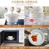 Juego de Vajilla Hogar Jingdezhen Vajilla de Cerámica Juego de Tazón de Cerámica Vajilla de Porcelana Fina Platos Estilo Europeo Logotipo Personalizado