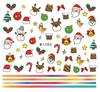 Pegatinas de Arte para Uñas de Navidad de Invierno Comercio Electrónico Transfronterizo Japón y Corea del Sur Marca de Agua Copo de Nieve Pegatinas de Arte para Uñas de Navidad de Invierno