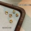 Arte de Uñas 2025 Nuevo Estilo Maillard Fondo Puntiagudo Diamante Celebridad de Internet Estilo Caliente Otoño e Invierno Cuadrado Grueso Color Rojo Café Diamante Estéreo Joyería para Uñas
