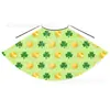 St Hecho a Medida de Fábrica. Capa Infantil Verde Estampada del Día de San Patricio, Capa de Disfraz de Atrezo para Actuación Estilo Europeo y Americano para Niños y Niñas