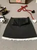 Saia Patchwork de Renda com Bolinhas Estilo Coreano para Mulheres, Nova Temporada Primavera/Verão, Anti-Exposição, Cintura Alta, Saia Bodycon Evasê Emagrecedora