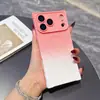 Funda para Teléfono Móvil Iphone17 Borde Recto Sensación de Piel Degradada Adecuada para Apple 16 Anti-Caídas en Cuatro Esquinas Funda Suave Carga Magnética Mate