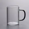 Taza de Vidrio Grueso Simple de Fábrica Borosilicato Alto Mango de Color Taza de Agua con Asa Seis Colores Taza de Té Taza de Regalo Resistente al Calor