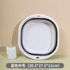 Lavabo Plegable de Color Sólido con Doble Asa, Portátil para Viaje, de Plástico Grueso, Lavabo Doméstico, Palangana para Agua, Lavabo para Lavandería de Dormitorio, Palangana