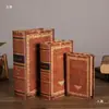 Caixa Criativa em Formato de Livro Decoração de Estante de Livros para Casa Caixa de Armazenamento de Livros Falsos Retrô Ornamento de Livro Antigo Fotografia Europeia Outros