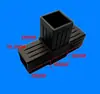 Piezas de Plástico para Tubo Cuadrado de Tres Dimensiones de Dos, Tres, Cuatro y Cinco Vías, Conectores para Estanterías, Conectores para Tubos de Acero, Conectores de Esquina de Plástico