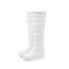 Nuevas botas de nieve casuales de estilo universitario de comercio exterior para otoño e invierno, suela gruesa, planas, talla grande 40-43, para estudiantes, de caña alta 18731