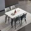 Mesa de Comedor de Pizarra Color Crema para Uso Doméstico en Apartamentos Pequeños, Mesa de Comedor Cuadrada Plegable y Extensible que se Puede Convertir en una Mesa Redonda, Nuevo Modelo 2025