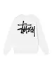 Sudadera Redonda Transfronteriza Stu Americana para Hombre y Mujer Stuxi Clásica Estampada con Letras Chaqueta Negra de Manga Larga con Ocho Dados