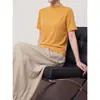 Camiseta de Manga Curta Elástica Média com Gola Meia-Alta Ajustada para Verão 2026, Diária, para Transmissão ao Vivo e Distribuição