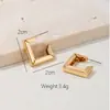Pendientes de Metal Geométricos Europeos y Americanos Transfronterizos, Simples, de Gama Alta, Elegantes, Populares Versátiles para el Día a Día y Fiestas de Mujeres