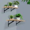 Estante Multifuncional Engrosado para Montar en la Pared, Soporte Triangular de Madera Fijo para División, Soporte de Hierro en Ángulo Recto de Alta Capacidad de Carga