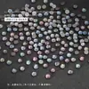 Decoraciones para Uñas: 50 Piezas de Diamantes Redondos Blancos Transparentes y de Colores Irregulares para Uñas, Decoraciones Brillantes de Diamante para Uñas