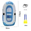 Nuevo Kayak Inflable Bote de Goma Bote de Pesca Engrosado Agua Bote Inflable para Dos Personas para Exteriores Bote Inflable de PVC