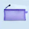 Bolsa Transparente Rayada para Archivos Bolsa de Almacenamiento para Papelería y Exámenes Cremallera de Nylon Materiales de Oficina Bolsa para Archivos Transfronteriza