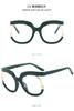 Gafas anti-luz azul de moda europeas y americanas para mujer, gafas lisas personalizadas de moda, montura grande, nuevas monturas de gafas transfronterizas