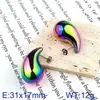 Pendientes de Acero Inoxidable con Forma de Gota Más Vendidos Transfronterizos Estilo Coreano Pendientes Geométricos Versátiles para el Trayecto Diario Stock Listo para Exportación