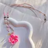 Collar de Flor de Cuerda Trenzada Colorida para Vacaciones en la Isla para Mujer 2026 Nuevo Fresco Hermoso Estilo Vacacional Cadena para Clavícula para Mujer