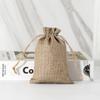 Calça com Bolso de Aba em Pacote de Linho Bolsa de Linho de Natal Bolsa de Linho em Branco Colorida Bolsa de Linho com Algodão Bolsa de Linho Pronta Personalização