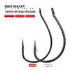 8003 Longlin Reforçada Fish Hook Luya Single Hook wacky Fishing Group Loach Hook Mandarin Fish Bass Cushion Inverted Hook