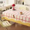 Mantel Dopamina Impermeable a Prueba de Aceite Resistente al Calor Lavable Cubierta de Mesa 2026 Nuevo Elegante Estilo Ins Cuadros Cubierta para Mesa de Café