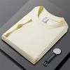 Camiseta de manga curta de algodão pesado japonês 230g, masculina e feminina, cor sólida, ombro, camisa masculina em branco, gola redonda, camisa publicitária, atacado
