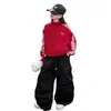 Atuendo del Día Nacional para Niñas: Conjunto de Chaqueta de Béisbol Roja y Pantalones de Trabajo, Moda Infantil 2026 Chaqueta Holgada