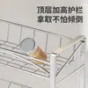 Estante de especias de cocina de acero inoxidable 201 directo de fábrica, estante de almacenamiento multifuncional para encimera, no requiere instalación, estante de almacenamiento de múltiples capas