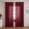 Cortinas Caladas de Encaje con Flores y Hierba Estilo Princesa Transfronterizo Fresco Retro Atmósfera Literaria Gasa Blanca Sala de Estar Balcón