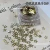 Decorações para Unhas Estrela de Cinco Pontas Vazada Nova Embalagem Mista Estrelas Super Brilhantes Lantejoulas Tamanhos Mistos Adesivos de Decoração para Unhas Material