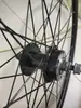 26x195/2.125 Bicicleta Doble Cassette Rodamiento Aluminio Liberación Rápida Eje de Cassette Velocidad Variable Freno de Disco Doble Capa Aro Negro