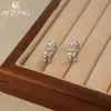 Pendientes Dulces Retro Aitong Jewelry Anillo C Geométrico Pendientes de Gama Alta Súper Brillantes Exquisitos Anillo Liso Pendientes de Nicho