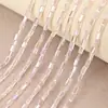 Cuentas de cristal rectangulares con baño transfronterizo, material para accesorios de tocado DIY, color AB, baño facetado, cuentas de vidrio rectangulares, venta al por mayor