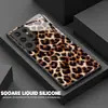 Funda de teléfono de cristal templado moderna con estampado de leopardo salvaje adecuada para Samsung S22/S23/S24 Ultra cubierta protectora