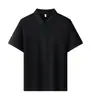 Camisa de manga corta con solapa de piqué de doble cara de Lyocell de 220G hecha de fibra de Lyocell natural con proceso de bobinado acanalado de doble cara de cuenta 40