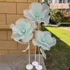 Guia de Estrada Flor Acabada Palco Novo Estilo Flores para Guia de Casamento Adereços Decoração Janela de Rede de Seda Arranjo de Flores de Seda Flor de Gaze para Casamento