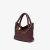 Bolso de Mano de Moda Transfronterizo Estilo Nuevo Cesta de Verduras Tejido a Mano Bolso de Mujer de Mano Casual Versátil Bolso Cruzado Hecho a Mano