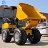 Camión Volquete Hidráulico Neumático Volquete Diesel Ingeniería Cuatro Ruedas Pequeño Agrícola Transportador de Arena y Piedra