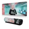 Mouse Pad Gato Preto Desenho Animado Extra Grande Profissional E-Sports Jogo Anime Bidimensional Teclado de Computador Pad Tapete de Mesa