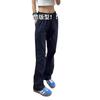 Pantalones casuales holgados de estilo coreano para hombre, pantalón de pierna ancha, a la moda, combinable con todo, de verano, con colgante fino, novedad de 2024
