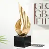 Ornatos de Águia Dourada em Latão e Cristal de Luxo Acessível para Móvel de TV, Decoração de Entrada, Artesanato de Arte para Escritório