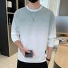Moletom Gradiente Masculino Pulôver Gola Redonda Solto Moda Estudante Manga Longa Estilo Hong Kong Manga Longa Camiseta Base Interna Moletom Ins