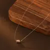 Bajo Árbol Rong Plata S925 Venta Caliente Lágrimas de Sirena Invisibles Collar de Moissanita para Mujer Gama Alta Más Fácil de Combinar Cadena para Clavícula Estilo Caliente